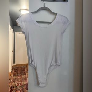 Tell Tale white cotton bodysuit